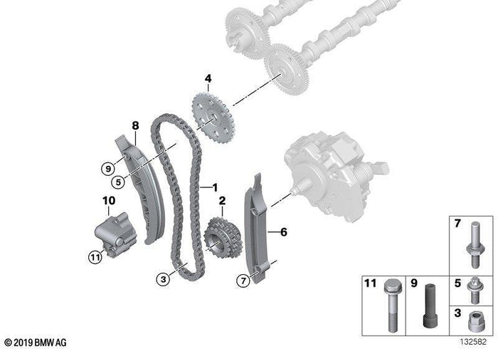 Ангренажна верига BMW M57 – 11318506869