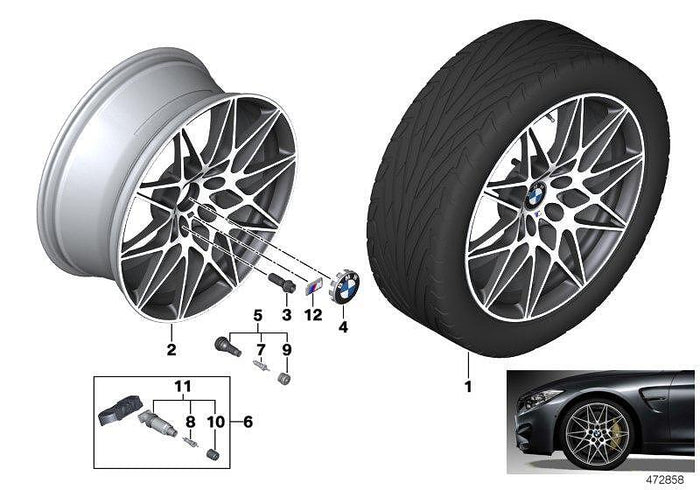 Алуминиева джанта BMW M Star Spoke 666M 20″ 9Jx20 ET29 transl.shadow – 36108090192