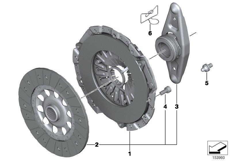 комплект съединител N55 N54 BMW 21207567624
