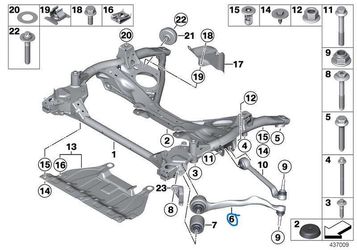 Преден ляв носач BMW – 31126855741