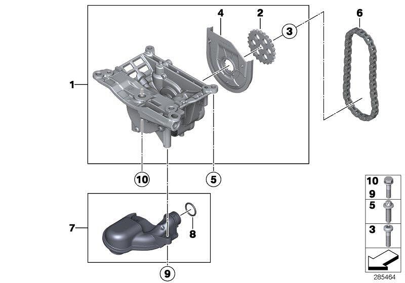 маслена / вакум помпа BMW N57 11417805316