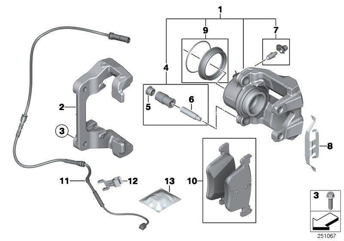 Предни спирачни накладки BMW – 34106859182