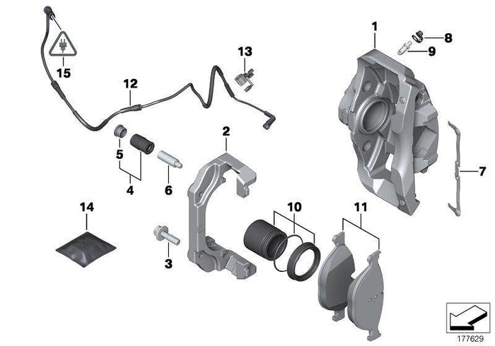 Предни спирачни накладки BMW – 34116851269