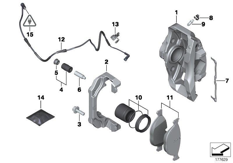 предни спирачни накладки BMW 34116851269