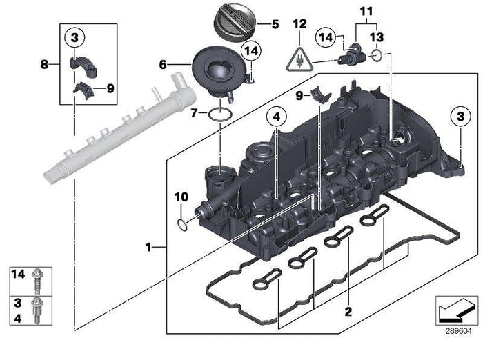 Оригинален капак на клапаните BMW N47 – 11128589941