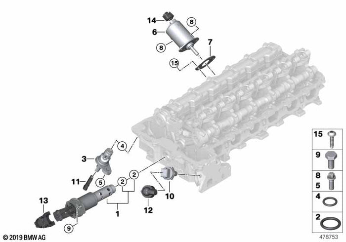 Оригинален клапан VANOS BMW – 11367585425