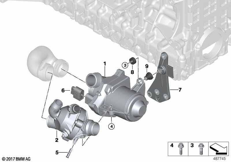 оригинален термостат N55 BMW 11537586784 F25 F26