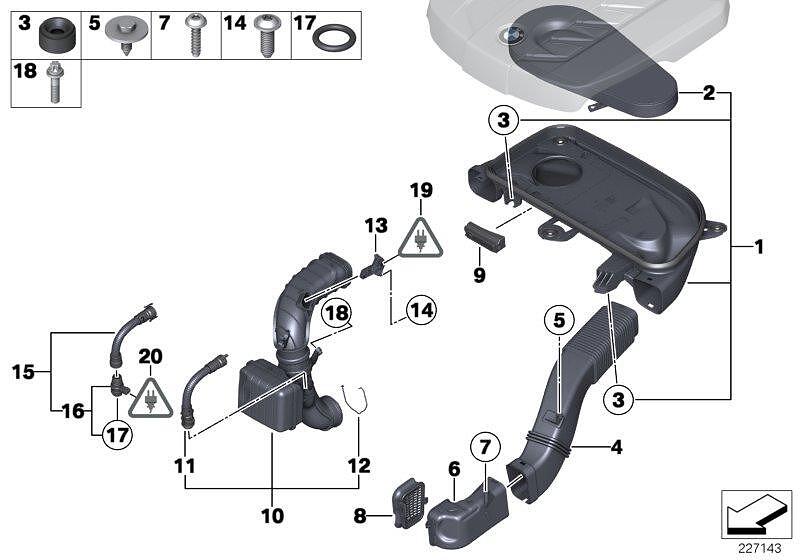 оригинален въздушен филтър BMW N47 N57 13717800151