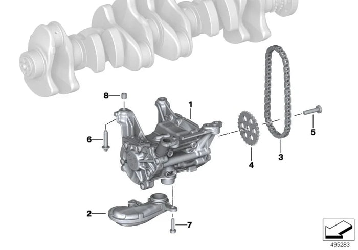 Оригинална маслена помпа BMW – 11419895359