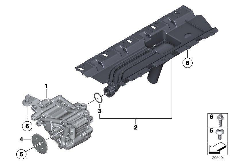 оригинална маслена помпа BMW N55 11417613549