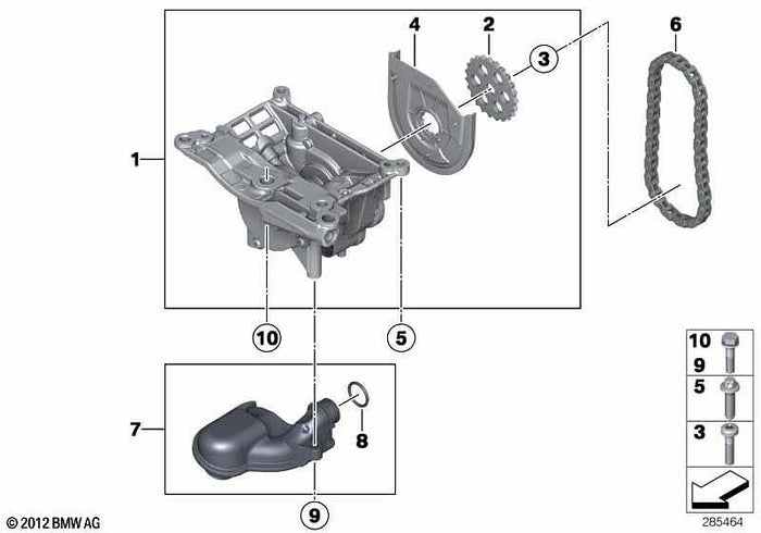 Оригинална маслена помпа BMW N57 – 11417823009