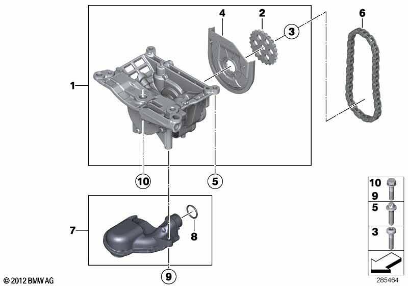 оригинална маслена помпа N57 BMW 11417823009