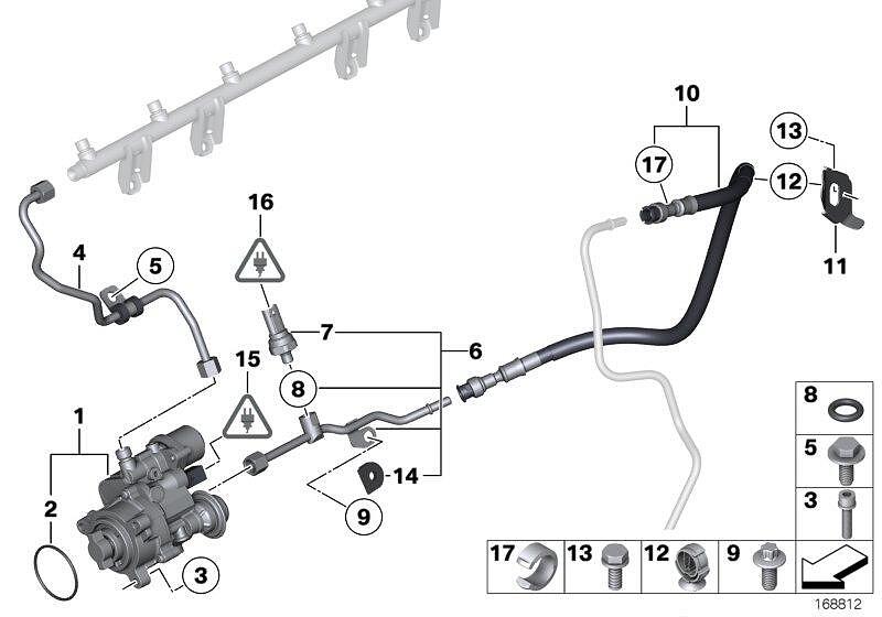 оригинална помпа виско налягане BMW N53 N54 N55 13517616170