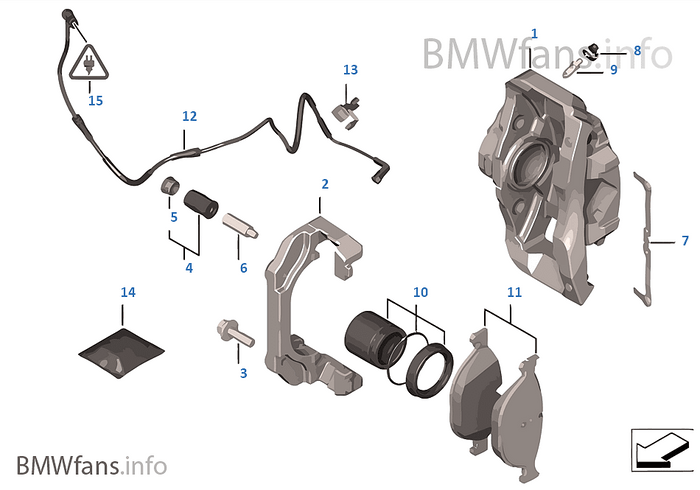 Оригинални предни накладки BMW – 34116794464 | F07/F06/F01/F02/F04