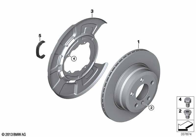 оригинални задни спирачни дискове BMW 34216886480 E70 E71 E72 F15 F16