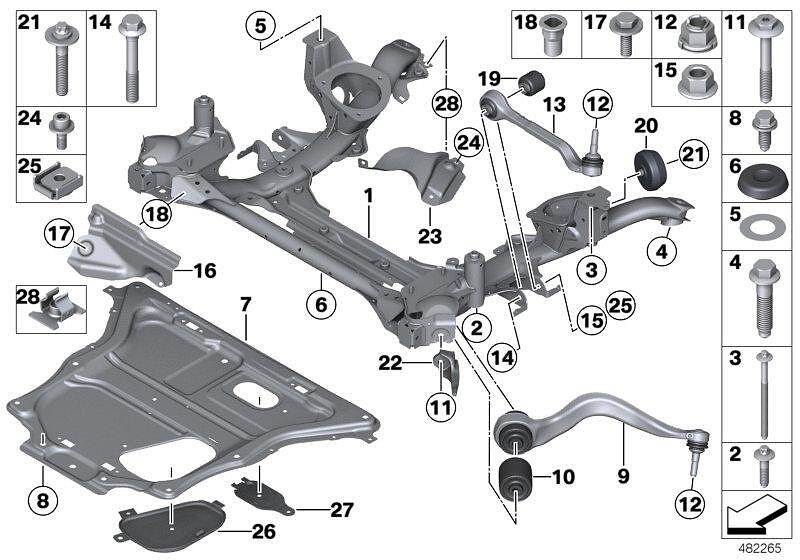 преден мост BMW 31106872121