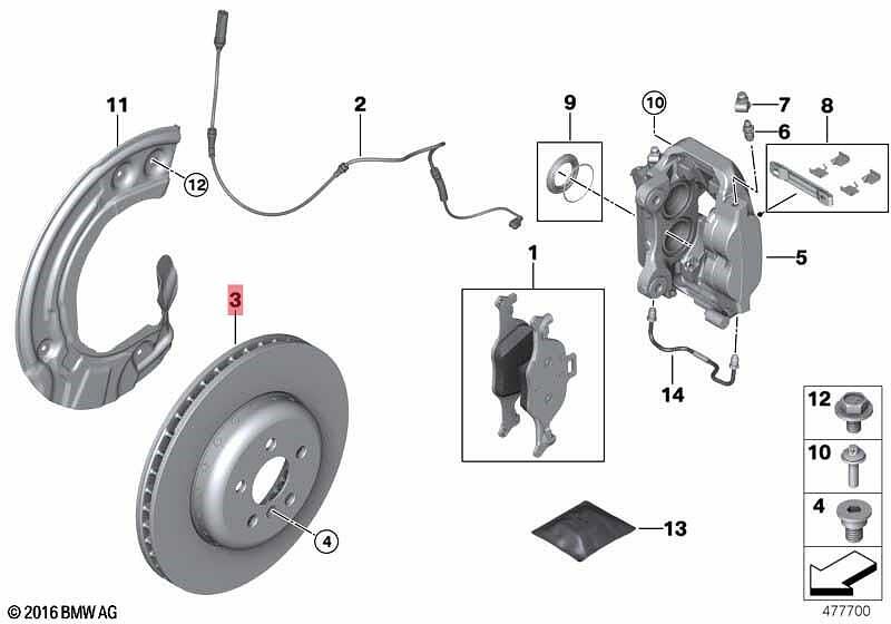 преден спирачен диск BMW 34118854273