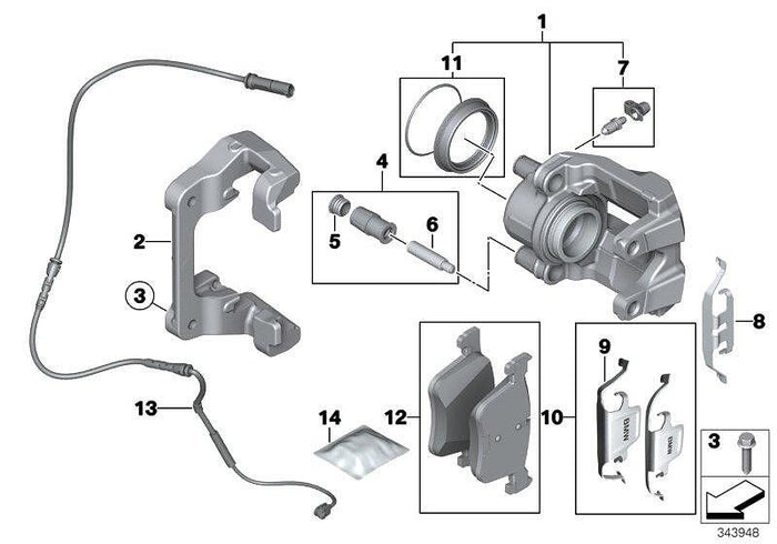Предни спирачни накладки BMW – 34116858910 | F20/F21/F22/F23