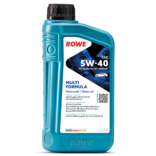 Моторно масло ROWE HIGHTEC MULTI FORMULA SAE 5W-40 1 л – 20138-0010-99