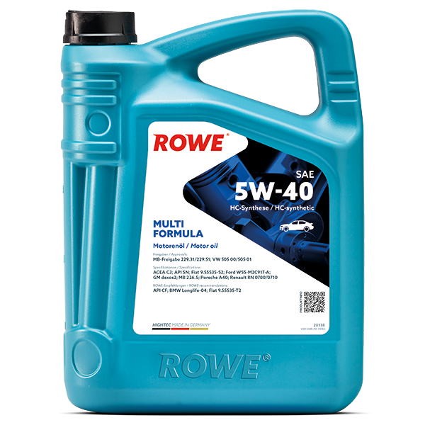 Моторно масло ROWE HIGHTEC MULTI FORMULA SAE 5W-40 5 л – 20138-0050-99