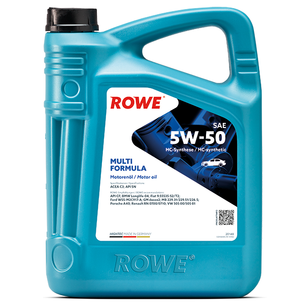 Моторно масло ROWE HIGHTEC MULTI FORMULA SAE 5W-50 5 л – 20148-0050-99