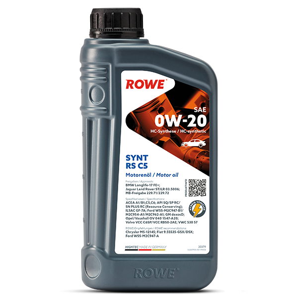 Моторно масло ROWE HIGHTEC SYNT RS C5 SAE 0W-20 1 л – 20379-0010-99