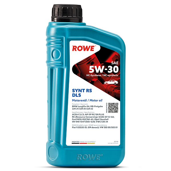 Моторно масло ROWE HIGHTEC SYNT RS DLS SAE 5W-30 1 л – 20118-0010-99