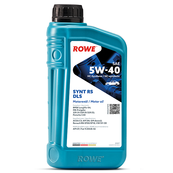 Моторно масло ROWE HIGHTEC SYNT RS DLS SAE 5W-40 1 л – 20307-0010-99