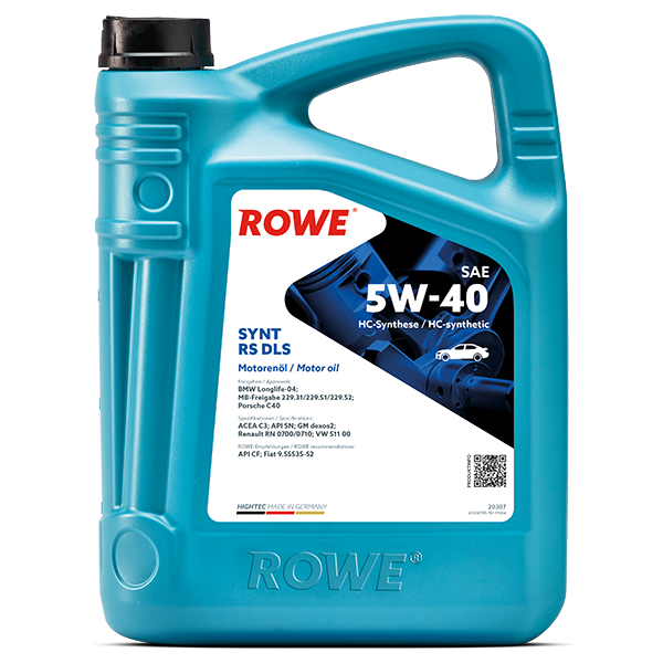 Моторно масло ROWE HIGHTEC SYNT RS DLS SAE 5W-40 5 л – 20307-0050-99