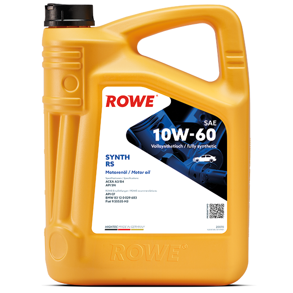 Моторно масло ROWE HIGHTEC SYNTH RS SAE 10W-60 5 л – 20070-0050-99