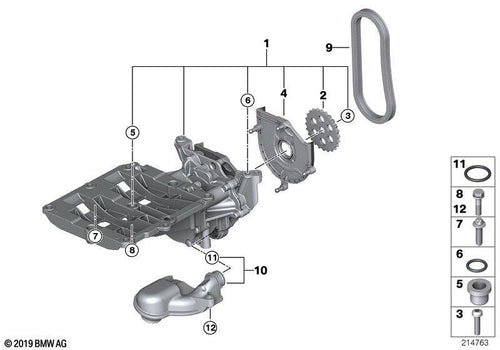 верига маслена помпа N57 N47 BMW 11417797896