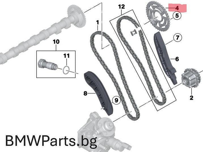 Зъбно колело за разпределителен вал BMW N57 – 11318509927