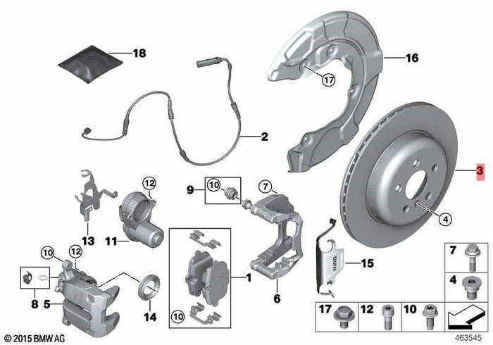 Заден спирачен диск BMW – 34206896674