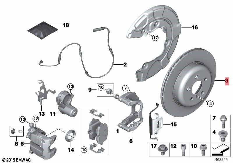 заден спирачен диск BMW 34206896674