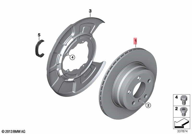заден спирачен диск BMW 34216886479